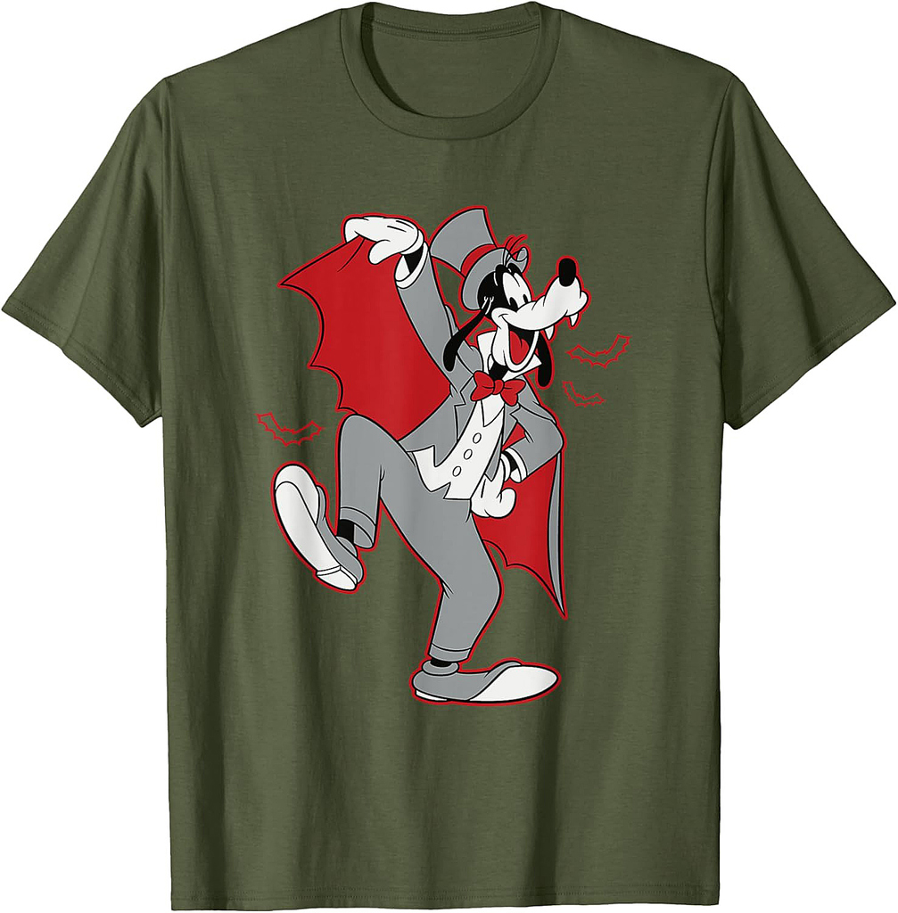 Disney Goofy in Dracula Costume Halloween T-Shirt
