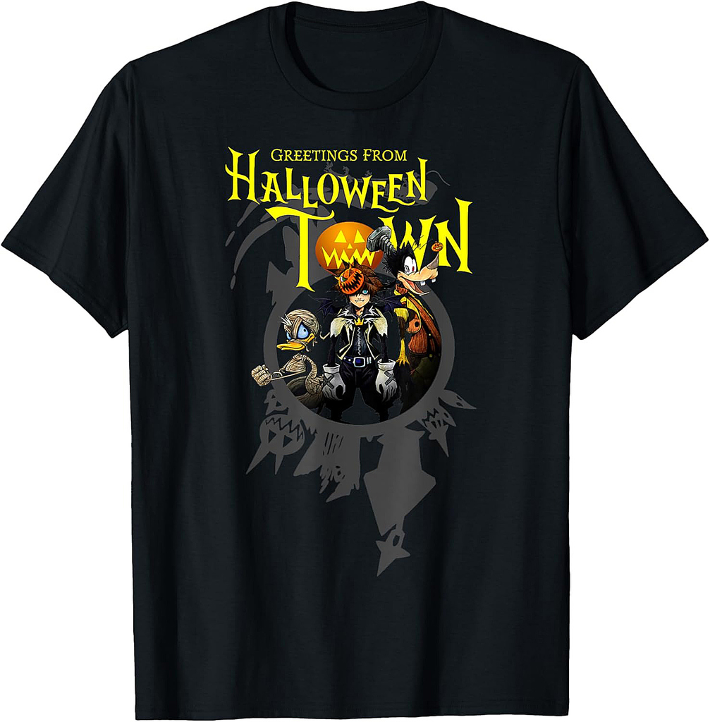 Disney Kingdom Hearts Greetings From Halloween Town T-Shirt
