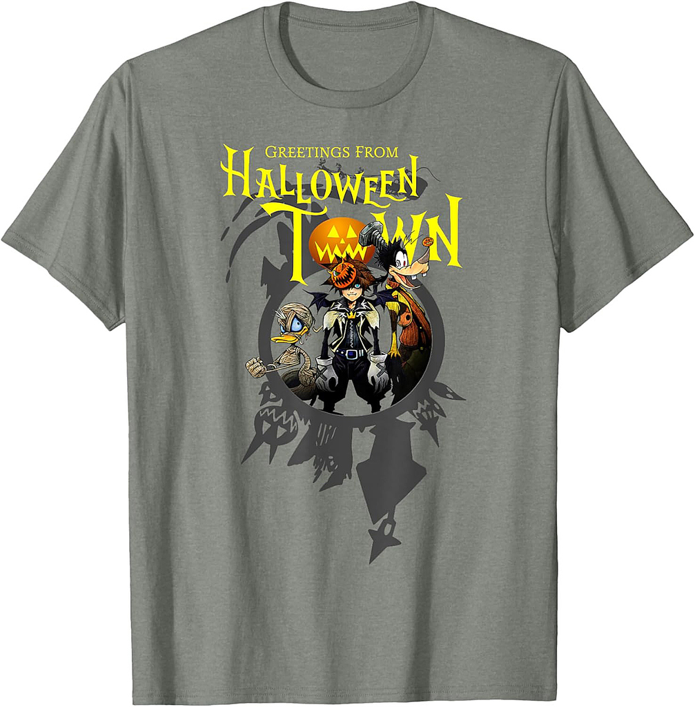Disney Kingdom Hearts Greetings From Halloween Town T-Shirt