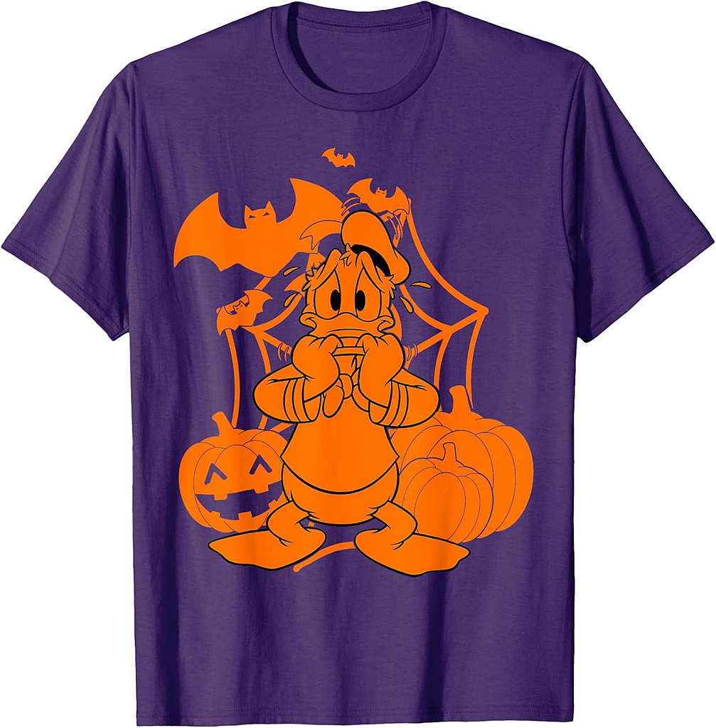 Disney Mickey & Friends Halloween Donald Duck Pumpkins T-Shirt