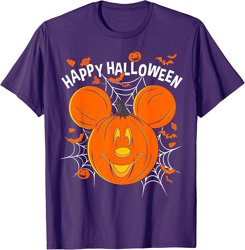 Disney Mickey & Friends Mickey Pumpkin Happy Halloween T-Shirt