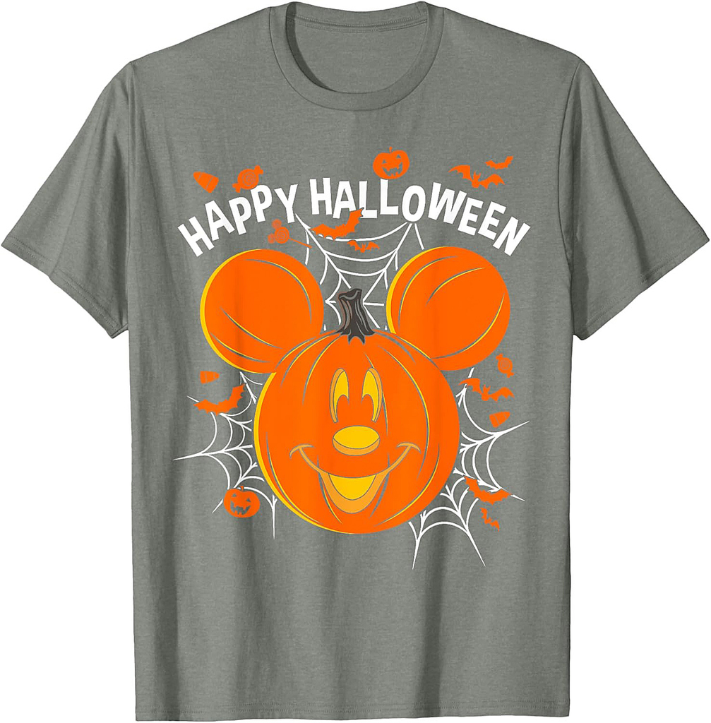 Disney Mickey & Friends Mickey Pumpkin Happy Halloween T-Shirt