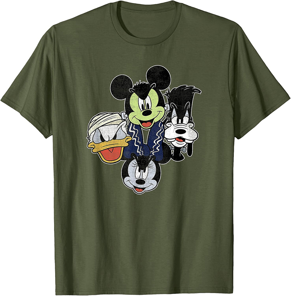 Disney Mickey And Friends Halloween Group Shot Costumes T-Shirt