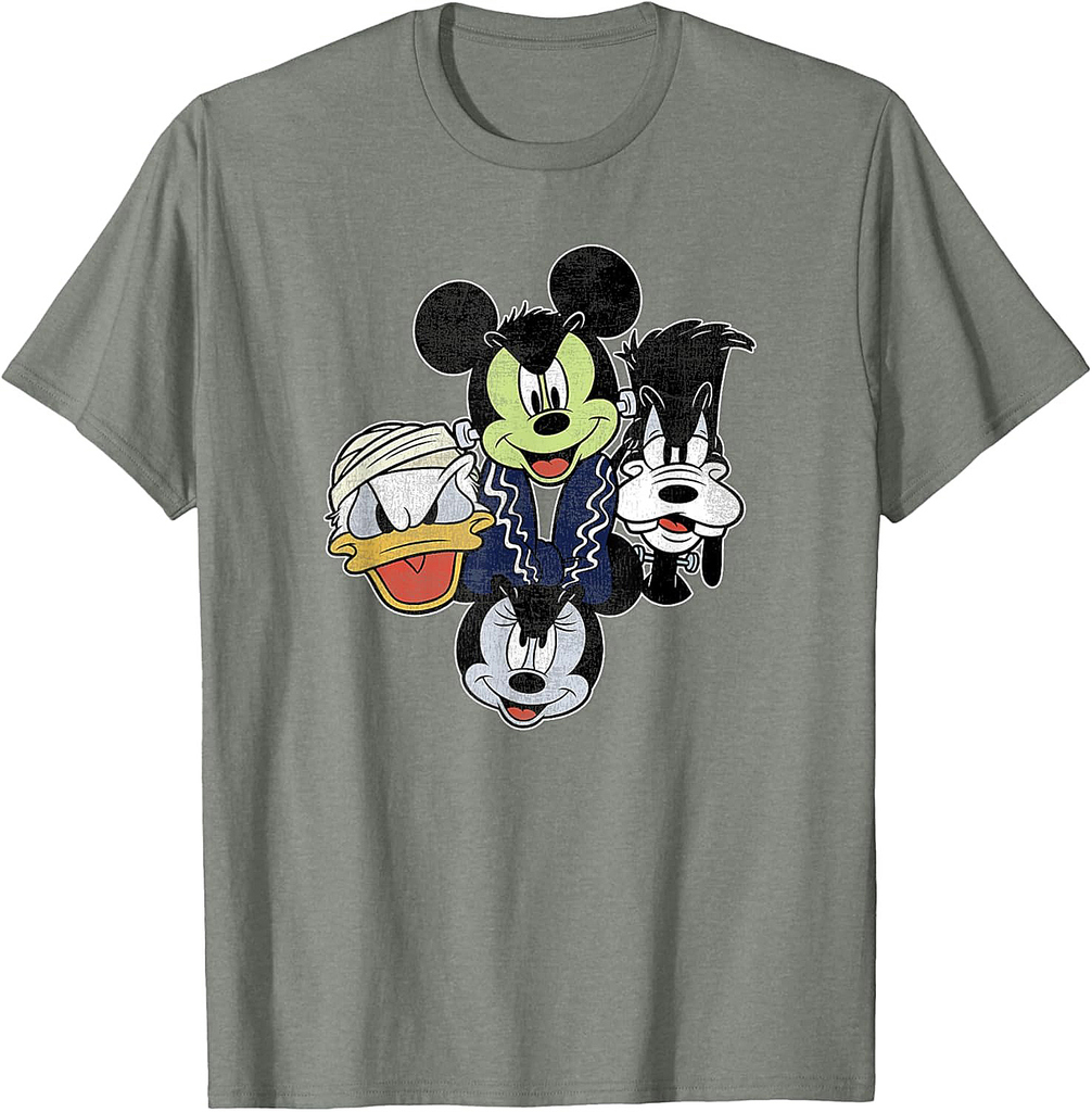 Disney Mickey And Friends Halloween Group Shot Costumes T-Shirt