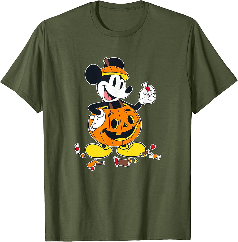 Disney Mickey And Friends Halloween Mickey Pumpkin Costume T-Shirt