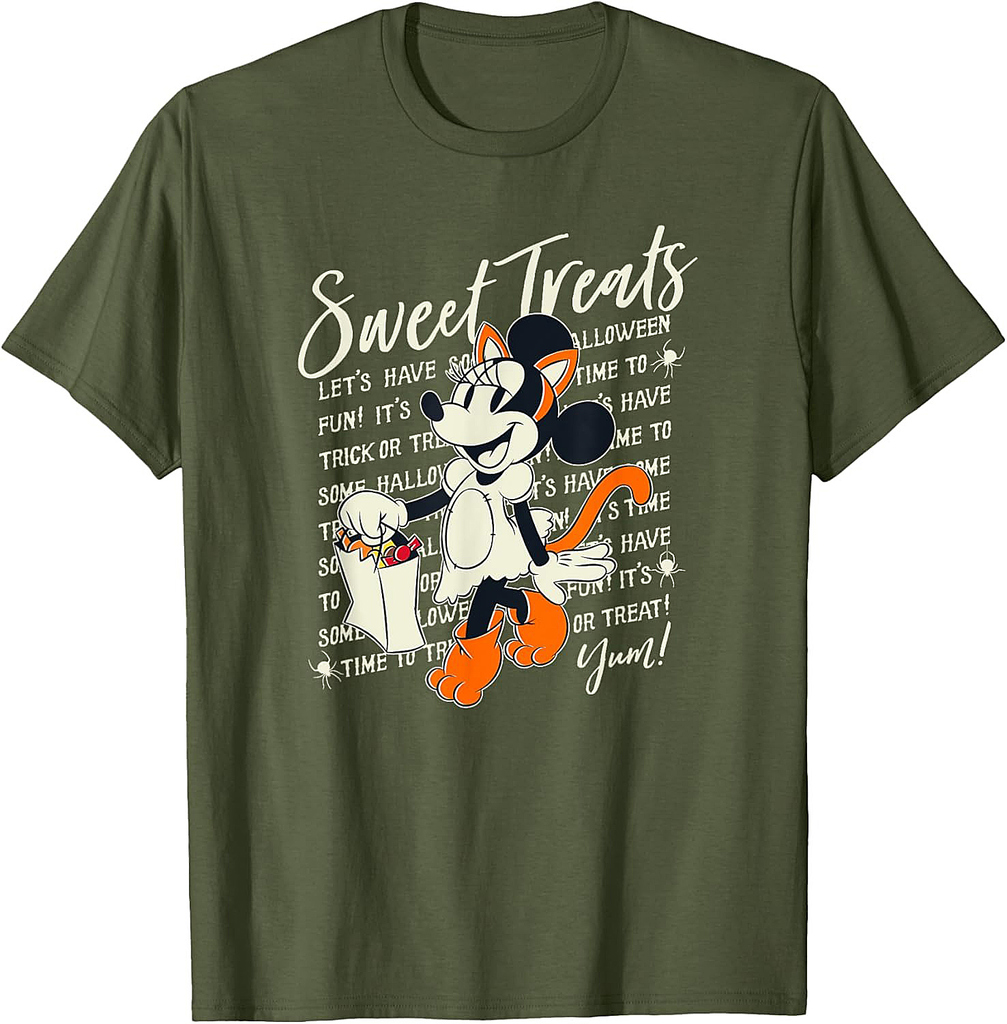 Disney Mickey And Friends Halloween Minnie Mouse Treats T-Shirt