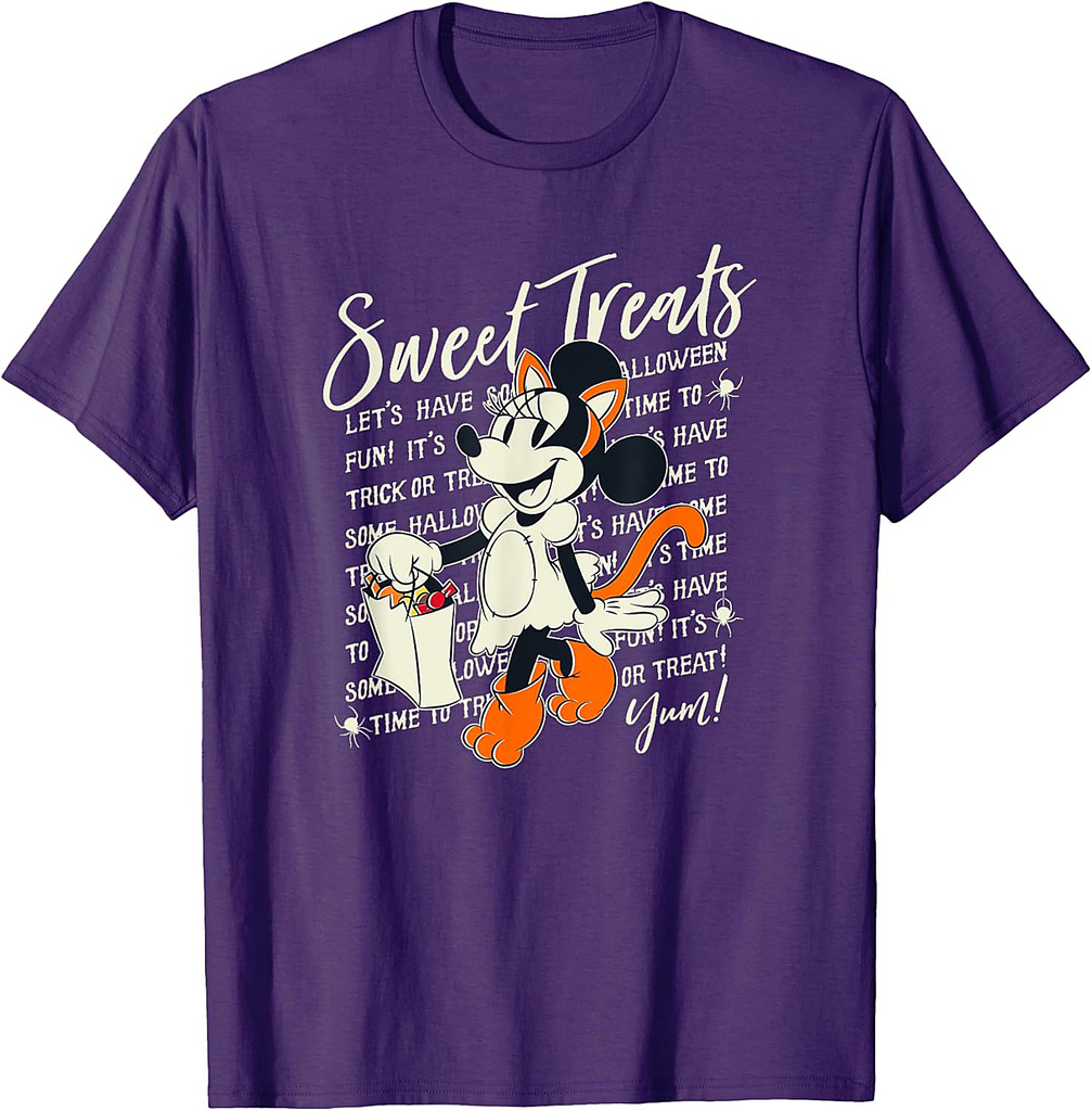 Disney Mickey And Friends Halloween Minnie Mouse Treats T-Shirt