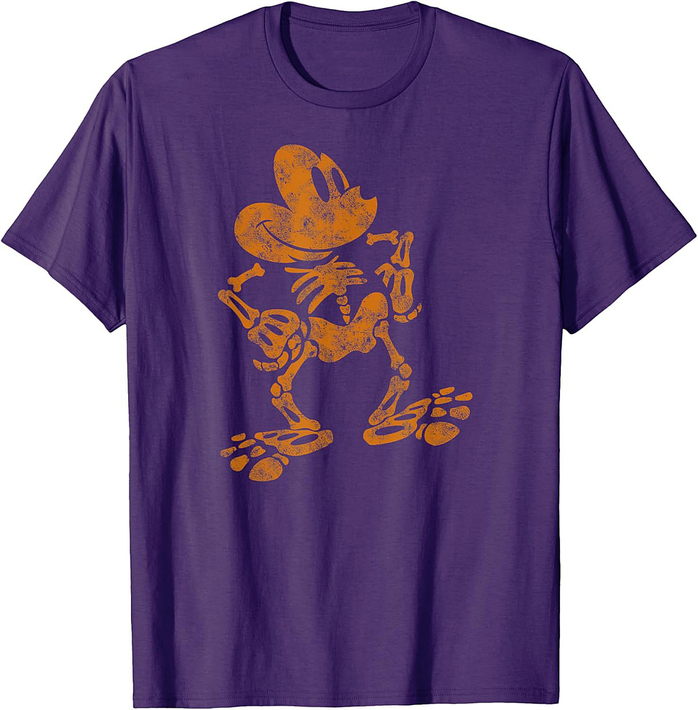 Disney Mickey Mouse Halloween Skeleton T-Shirt