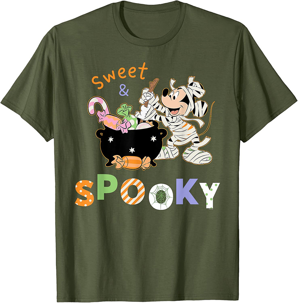 Disney Mickey Mouse "Sweet & Spooky" Halloween Candy T-Shirt
