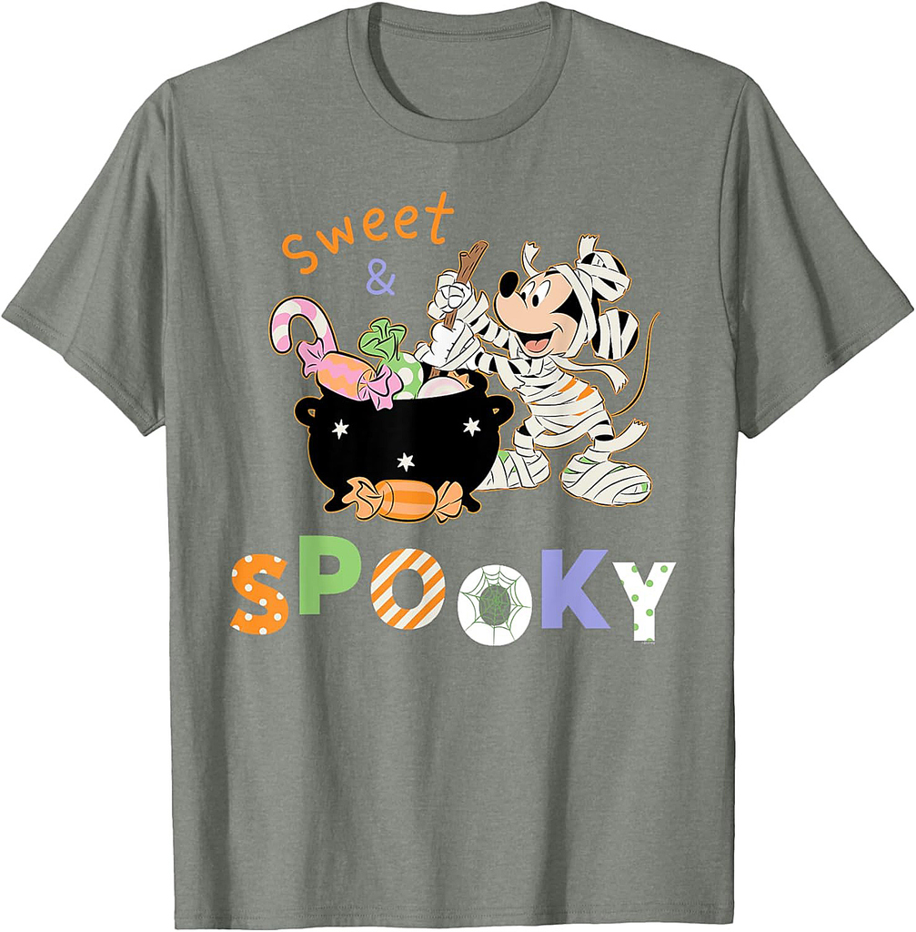 Disney Mickey Mouse "Sweet & Spooky" Halloween Candy T-Shirt