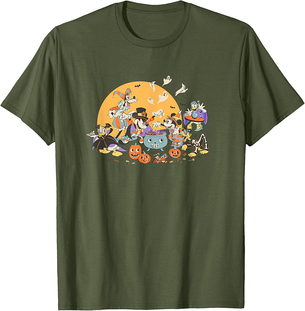 Disney Mickey and Friends Halloween Retro T-Shirt