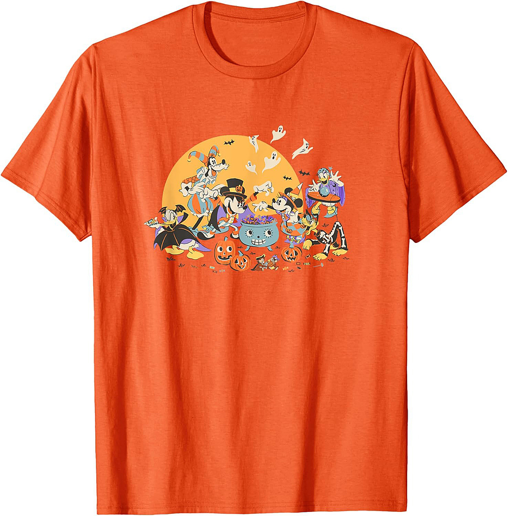 Disney Mickey and Friends Halloween Retro T-Shirt