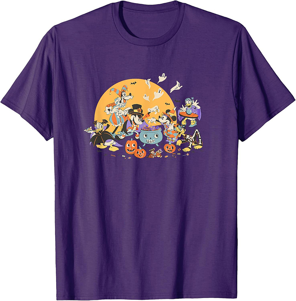 Disney Mickey and Friends Halloween Retro T-Shirt