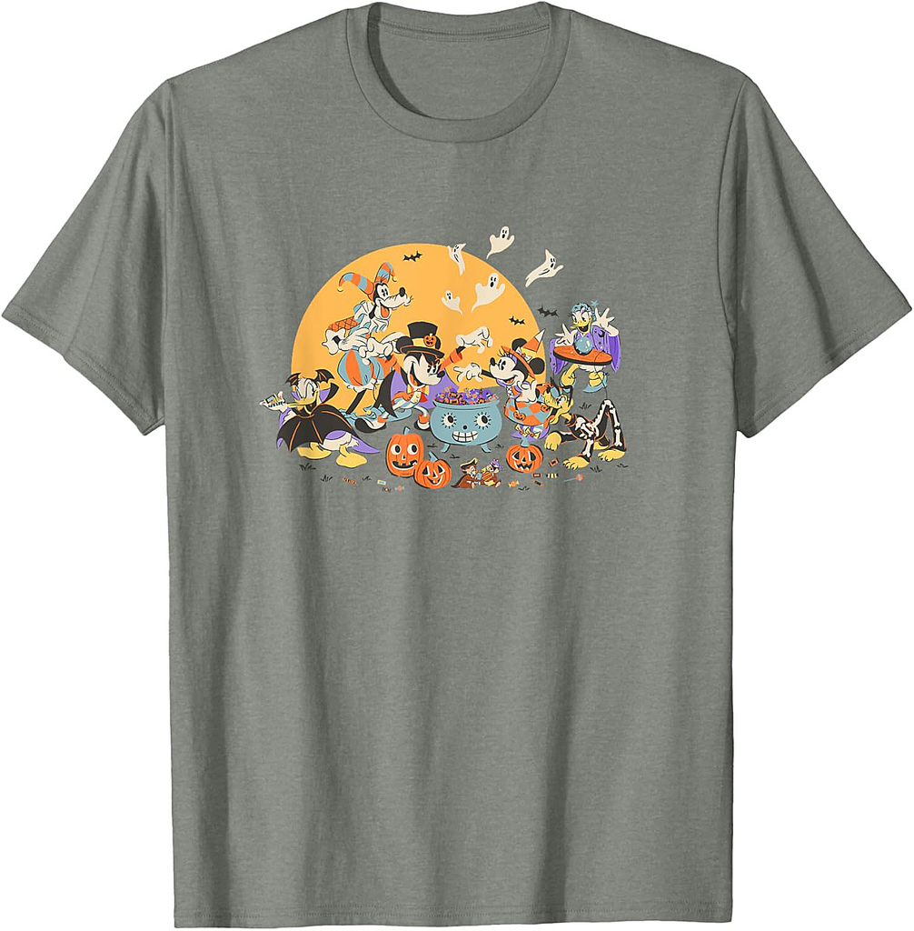 Disney Mickey and Friends Halloween Retro T-Shirt