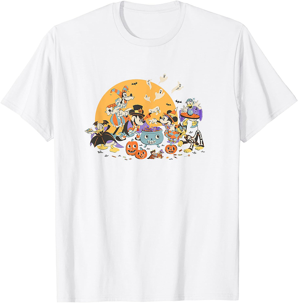 Disney Mickey and Friends Halloween Retro T-Shirt