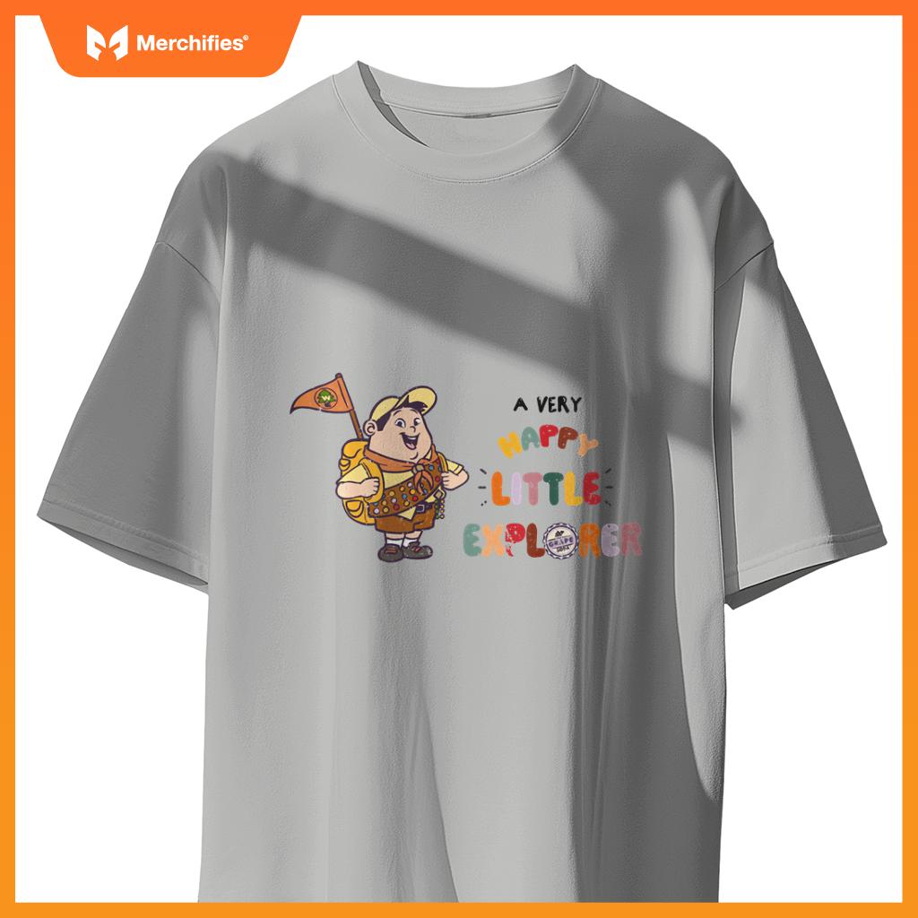 Disney Pixar Up Russell A Very Happy Little Explorer Logo T-Shirt