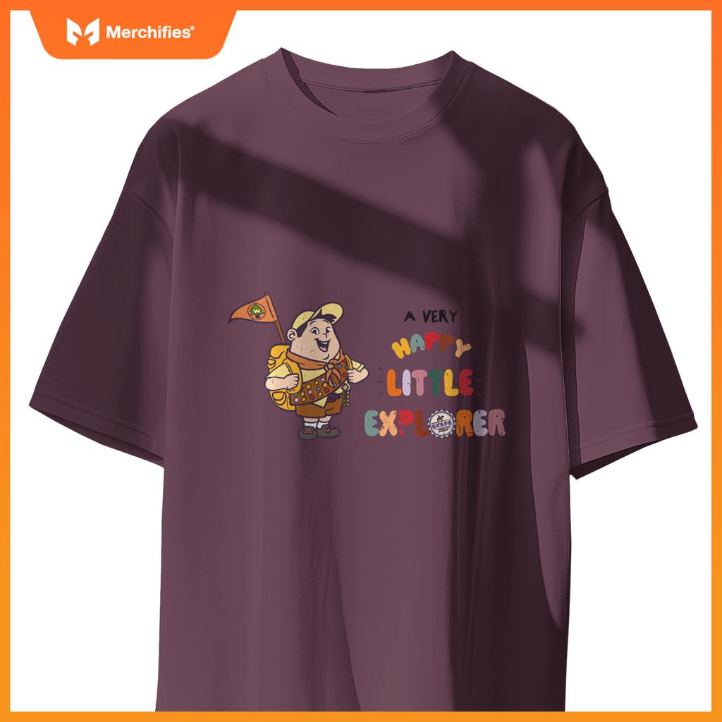 Disney Pixar Up Russell A Very Happy Little Explorer Logo T-Shirt