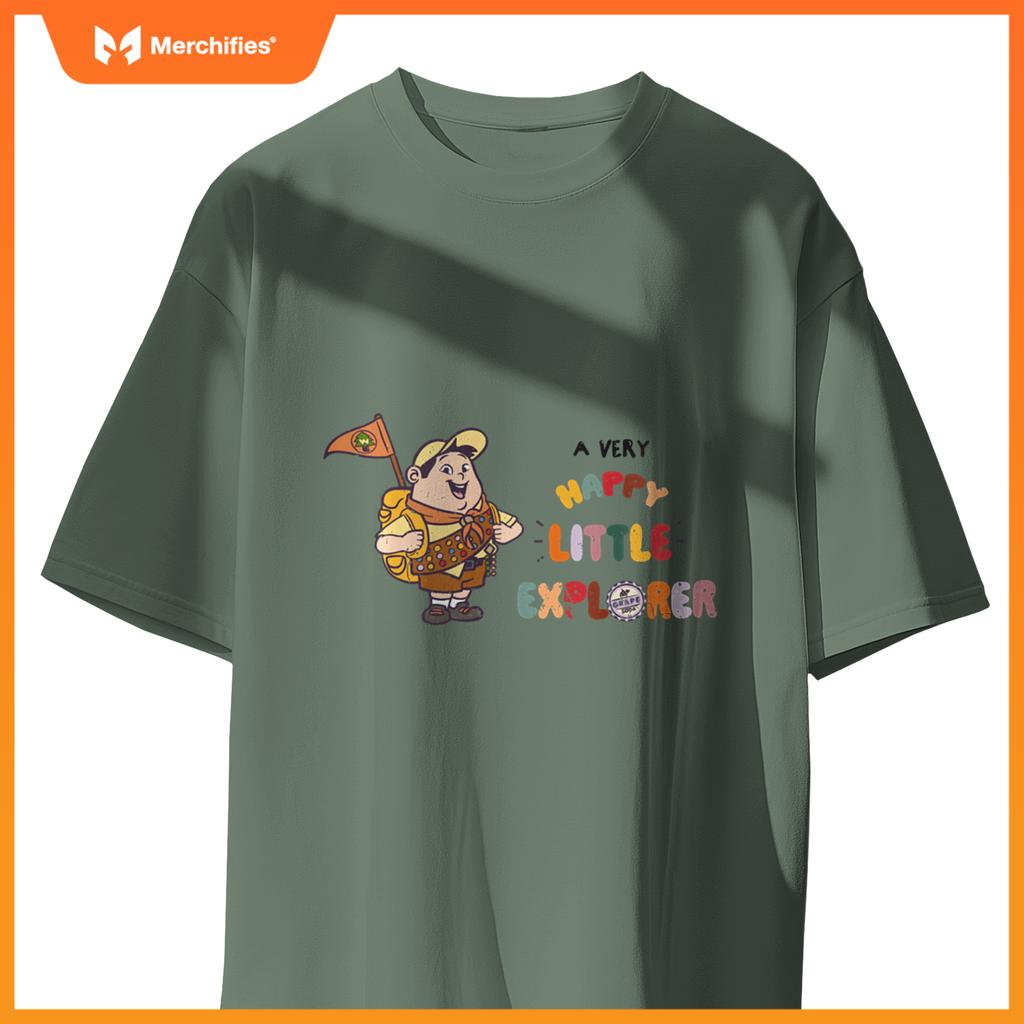 Disney Pixar Up Russell A Very Happy Little Explorer Logo T-Shirt