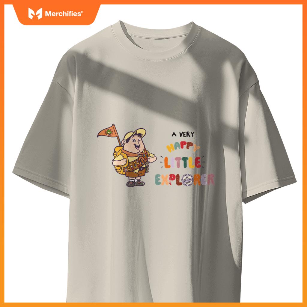 Disney Pixar Up Russell A Very Happy Little Explorer Logo T-Shirt