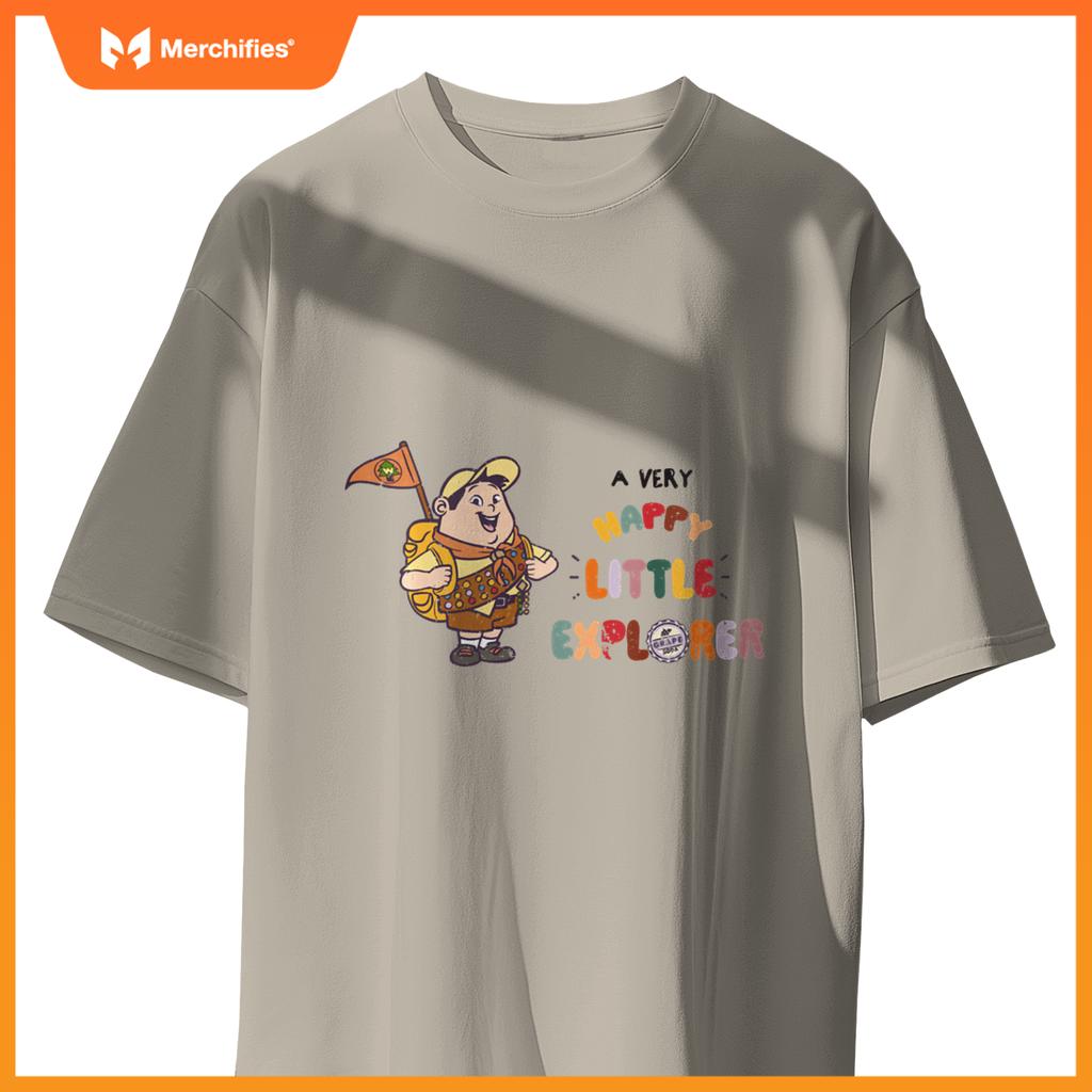 Disney Pixar Up Russell A Very Happy Little Explorer Logo T-Shirt