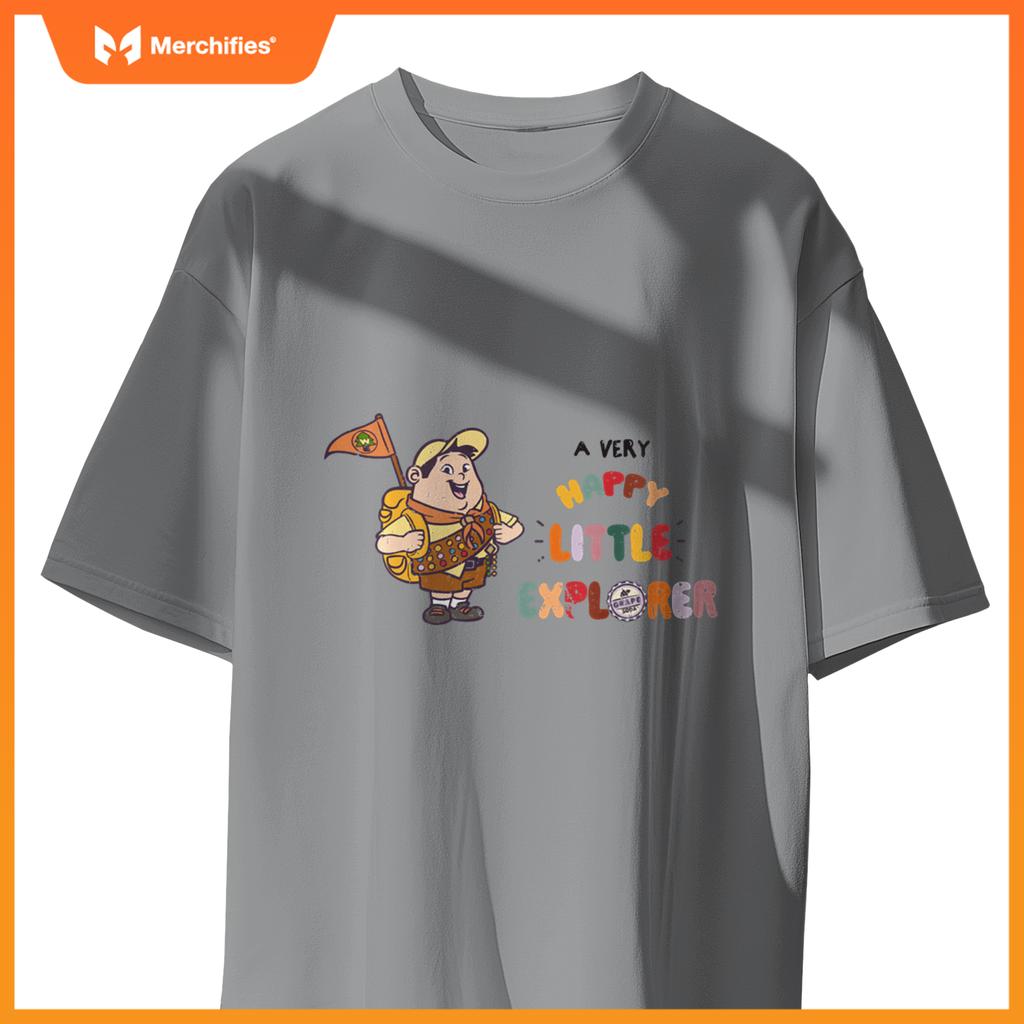 Disney Pixar Up Russell A Very Happy Little Explorer Logo T-Shirt
