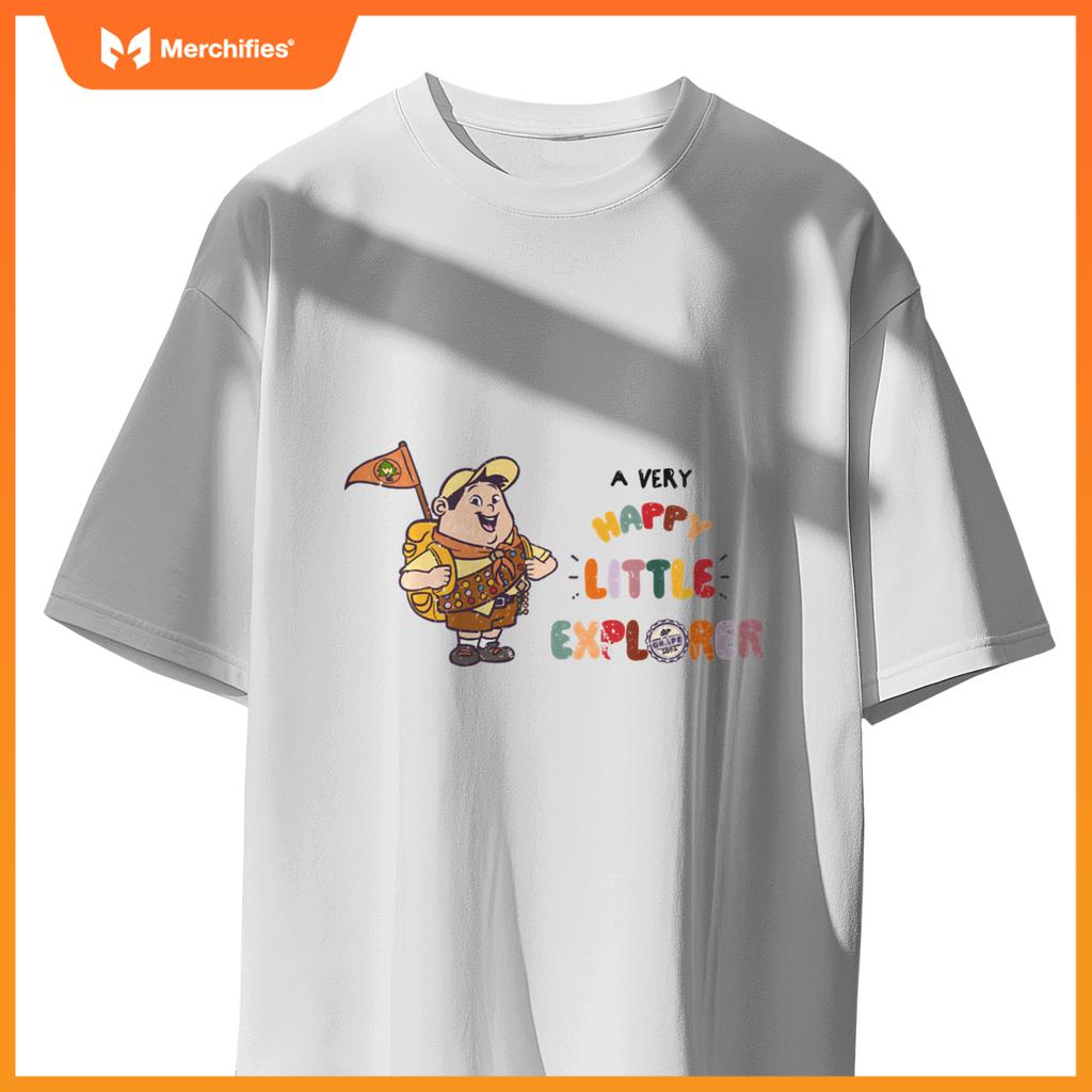 Disney Pixar Up Russell A Very Happy Little Explorer Logo T-Shirt