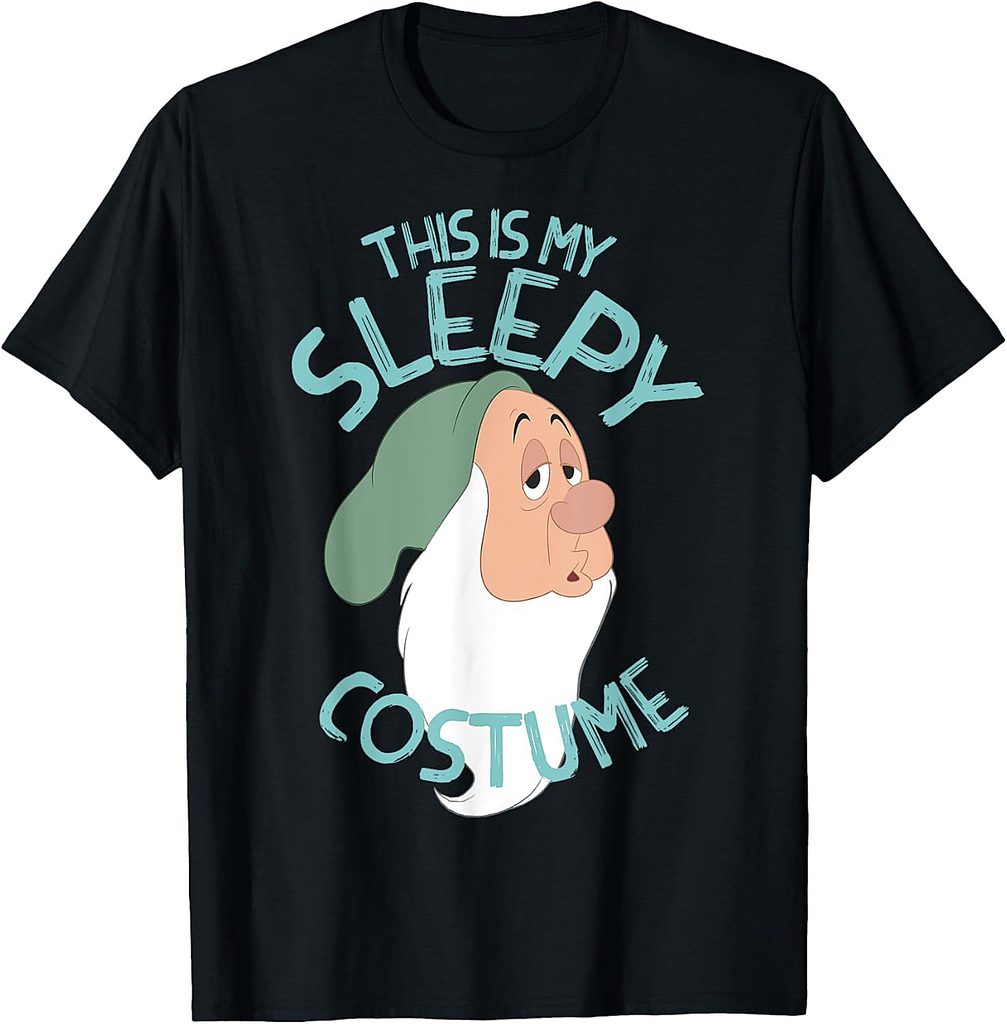 Disney Snow White This Is My Sleepy Costume Halloween T-Shirt