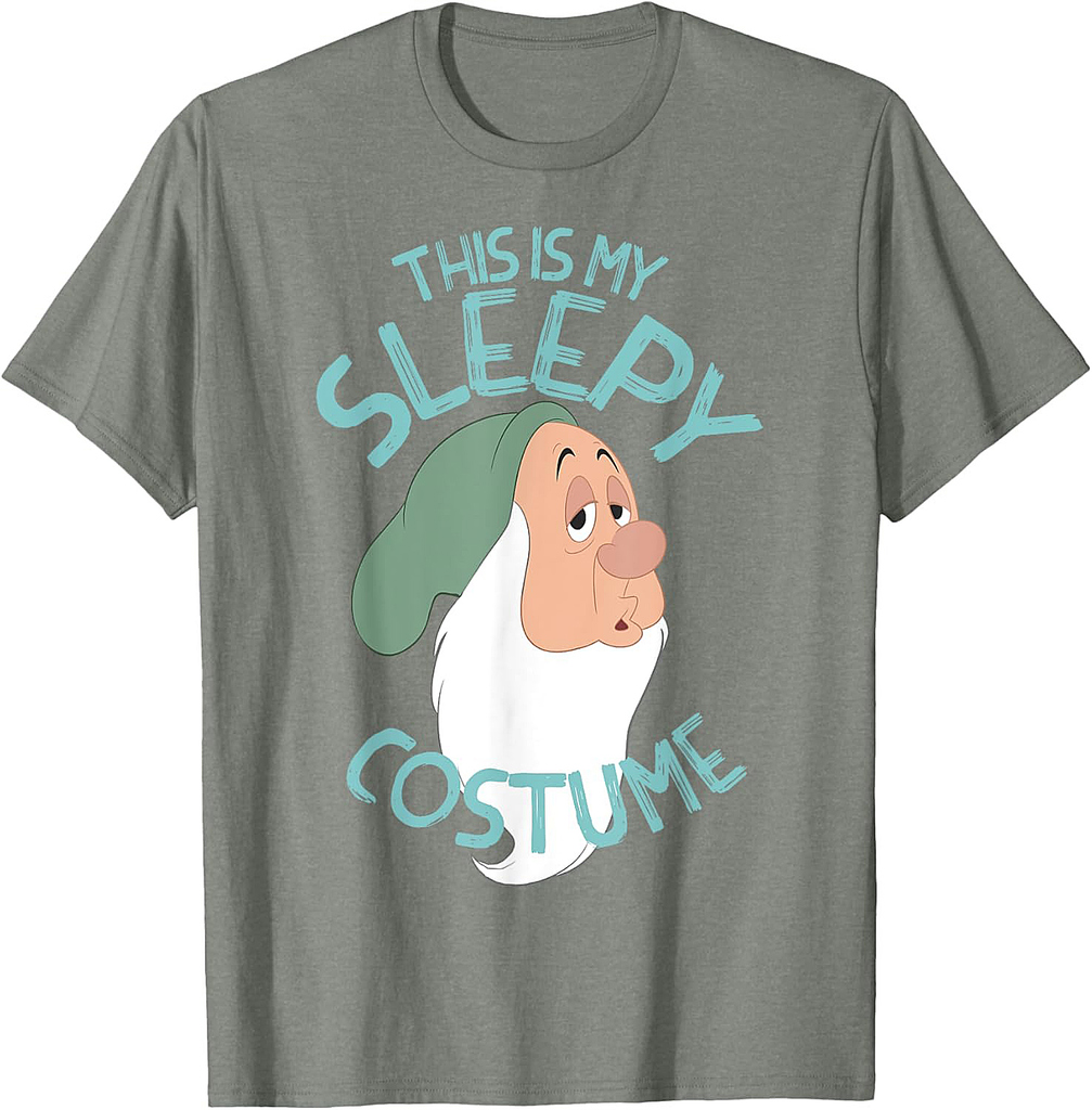 Disney Snow White This Is My Sleepy Costume Halloween T-Shirt
