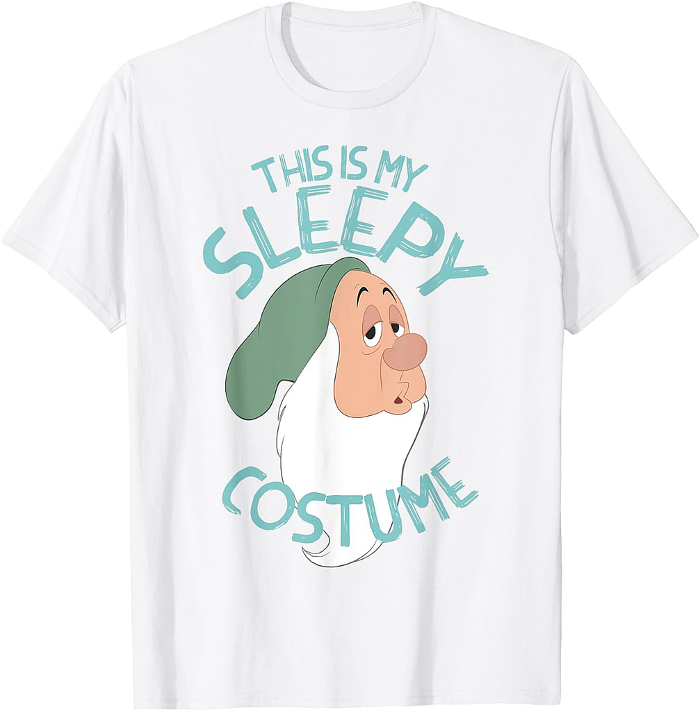 Disney Snow White This Is My Sleepy Costume Halloween T-Shirt