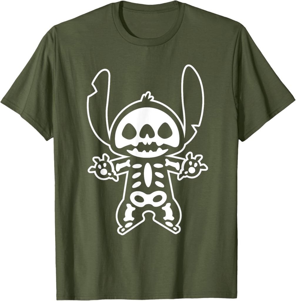 Disney Stitch Halloween Skeleton T-Shirt