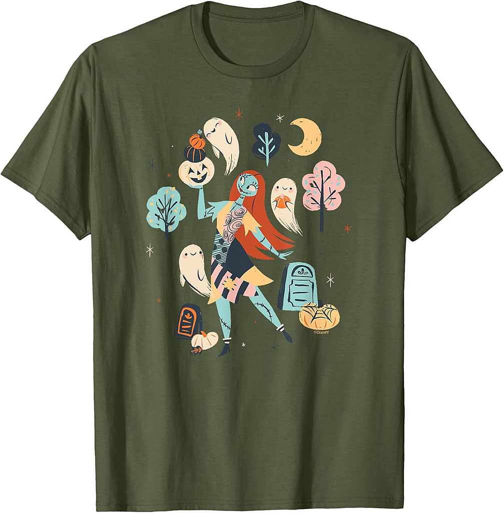 Disney The Nightmare Before Christmas Sally Ghost Halloween T-Shirt