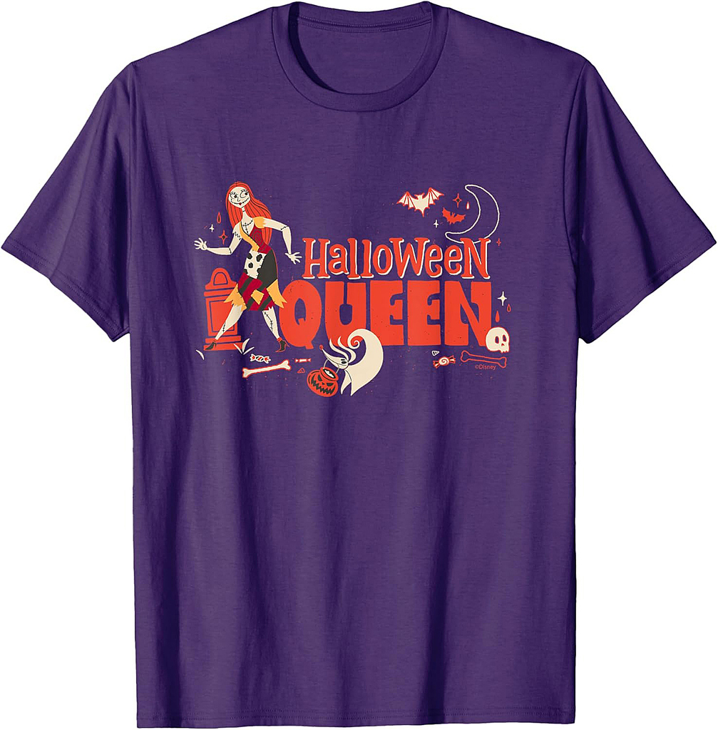 Disney The Nightmare Before Christmas Sally Halloween Queen T-Shirt