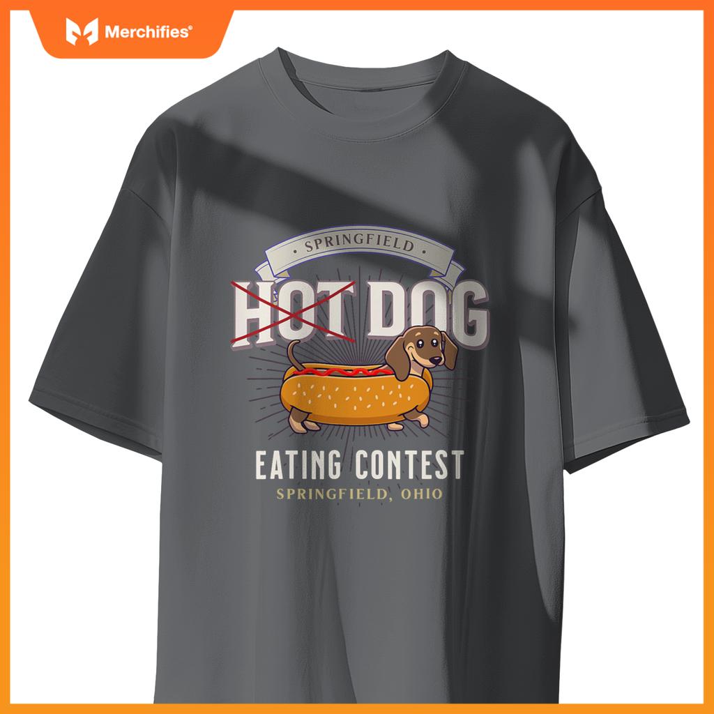 Dog Eating In Springfield Ohio, Springfield Dog Cat Eating T-Shirt