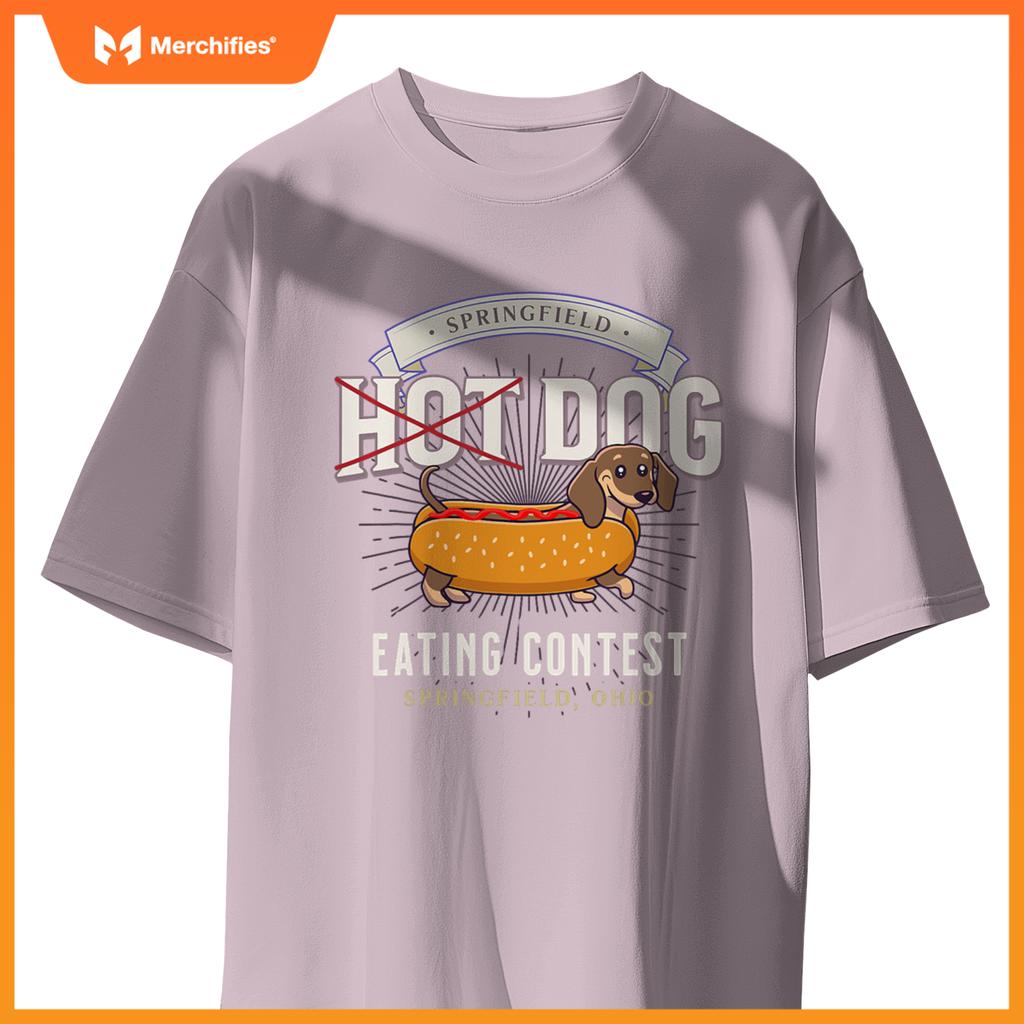 Dog Eating In Springfield Ohio, Springfield Dog Cat Eating T-Shirt