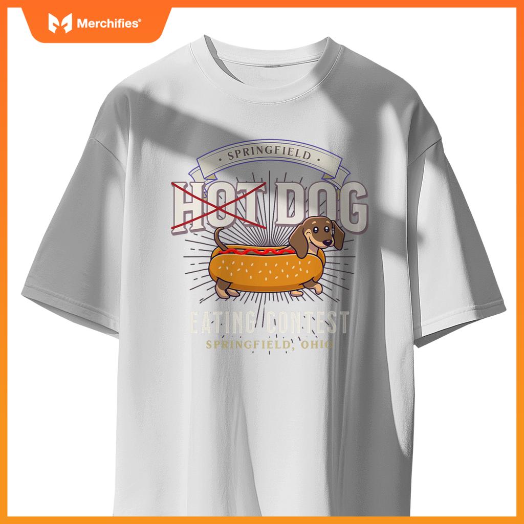 Dog Eating In Springfield Ohio, Springfield Dog Cat Eating T-Shirt