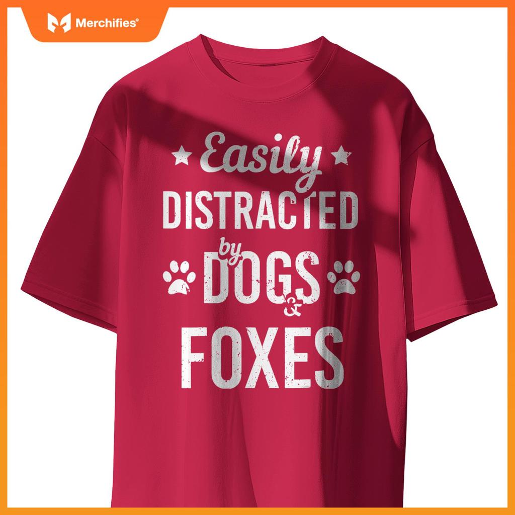 Dog Lover Fox Lover Dogs And Foxes Zookeeper Funny Dog T-Shirt