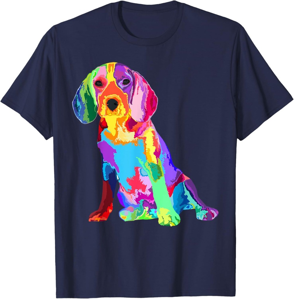 Dog Lover Gifts For Women's Beagle Colorful Beagle Men's T-Shirt