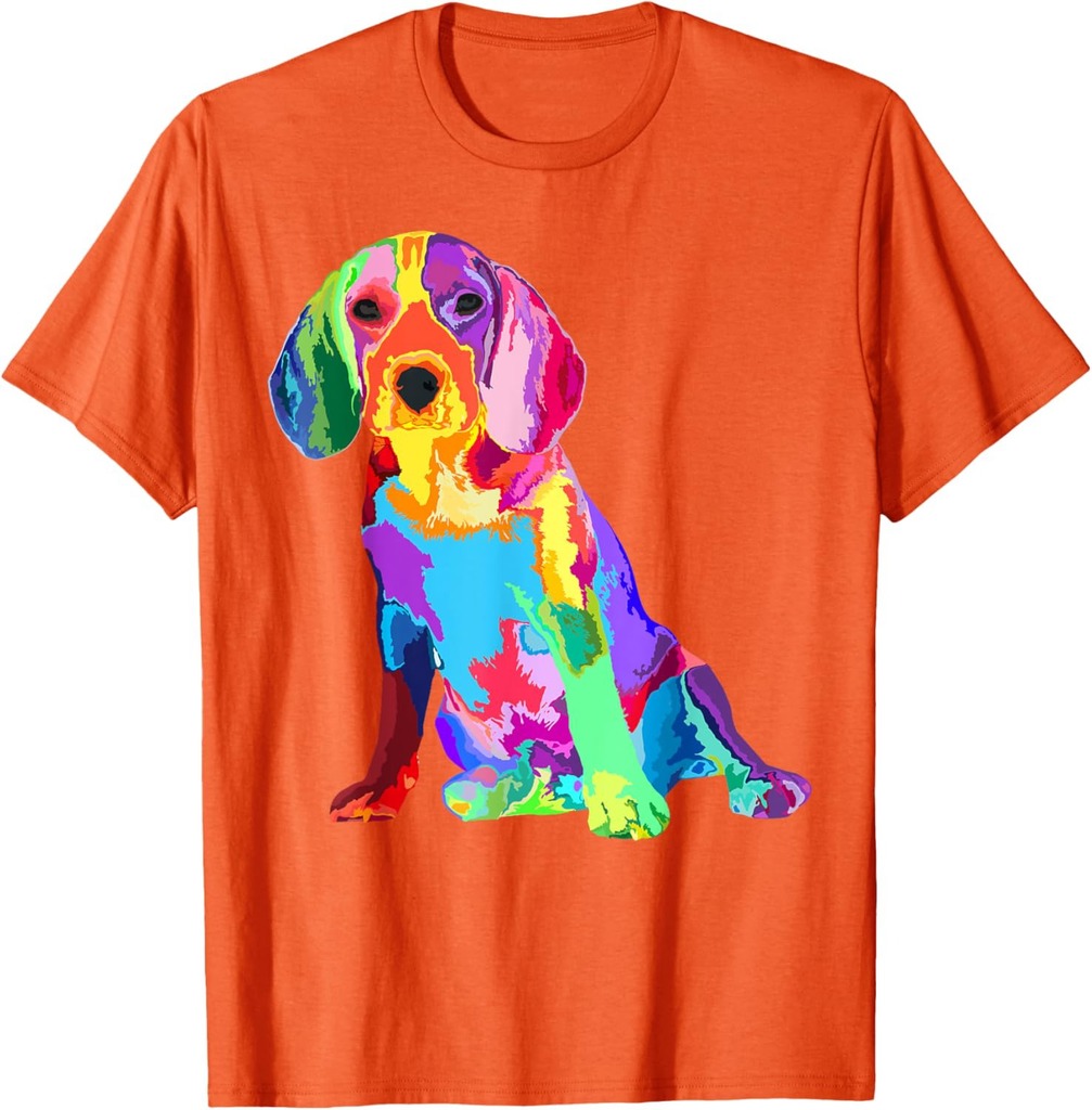 Dog Lover Gifts For Women's Beagle Colorful Beagle Men's T-Shirt