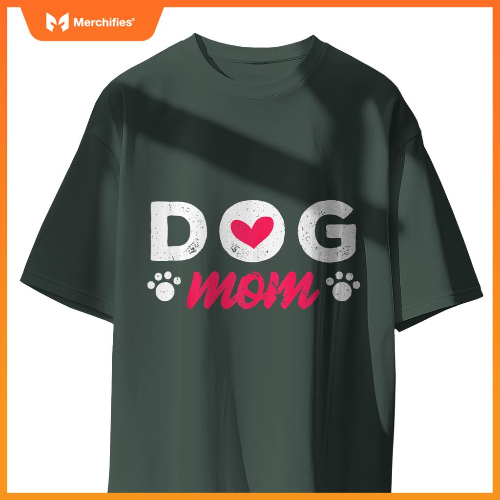 Dog Mom Mama Pet Lover Paw T-Shirt