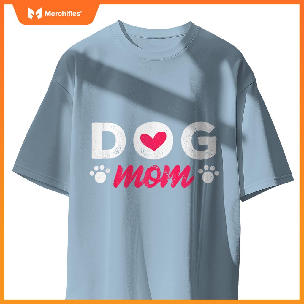 Dog Mom Mama Pet Lover Paw T-Shirt