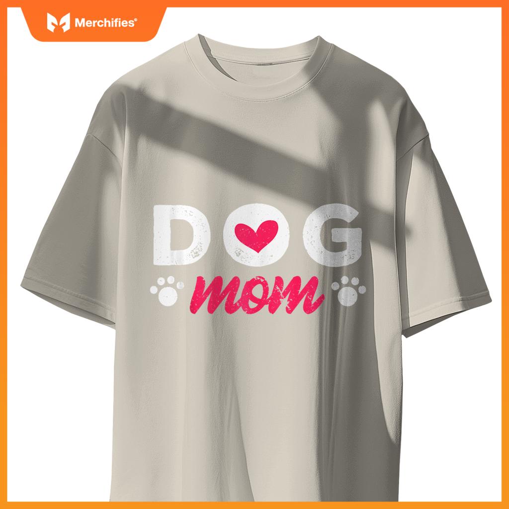 Dog Mom Mama Pet Lover Paw T-Shirt