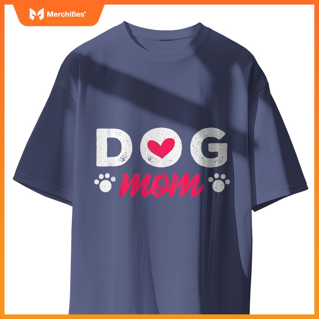 Dog Mom Mama Pet Lover Paw T-Shirt