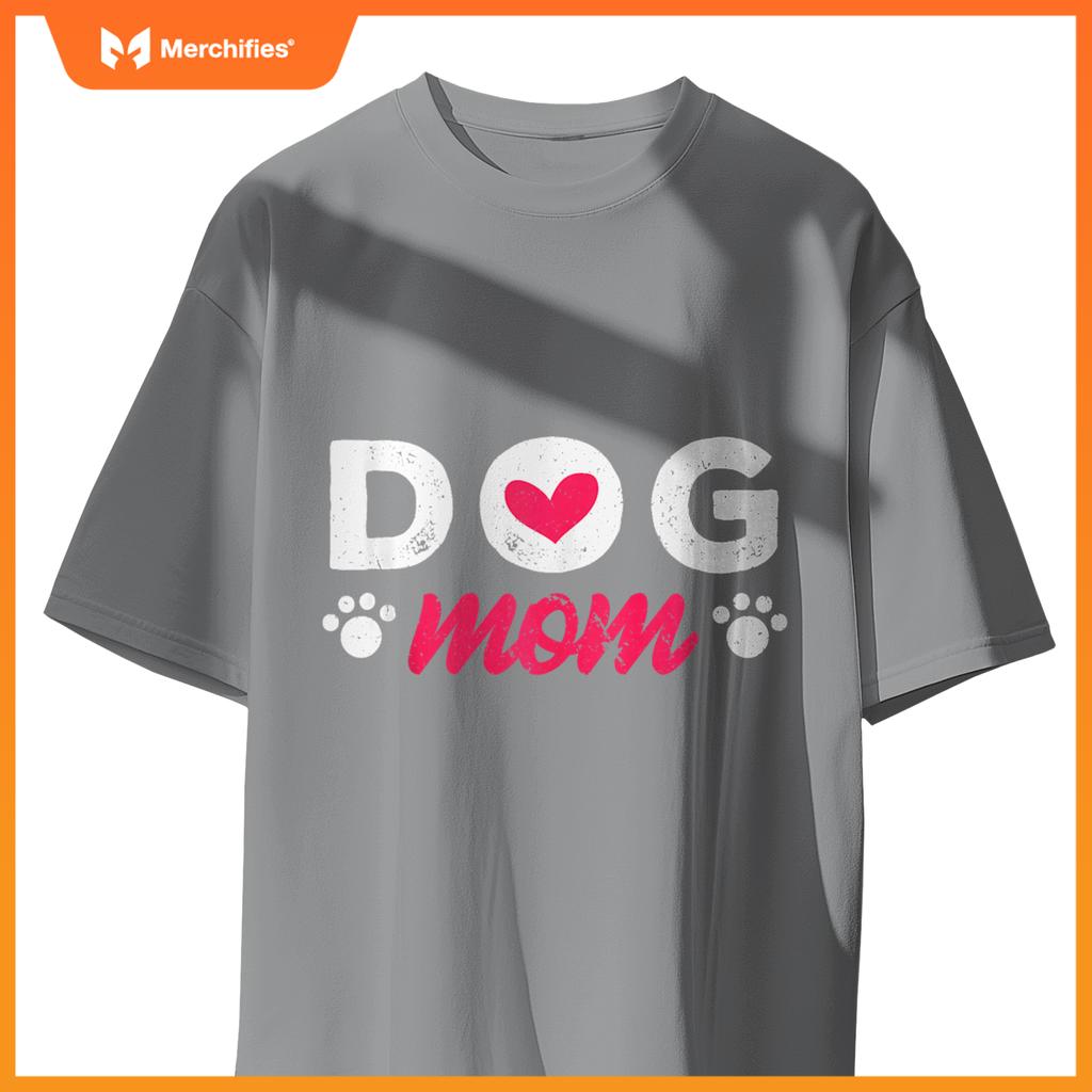 Dog Mom Mama Pet Lover Paw T-Shirt