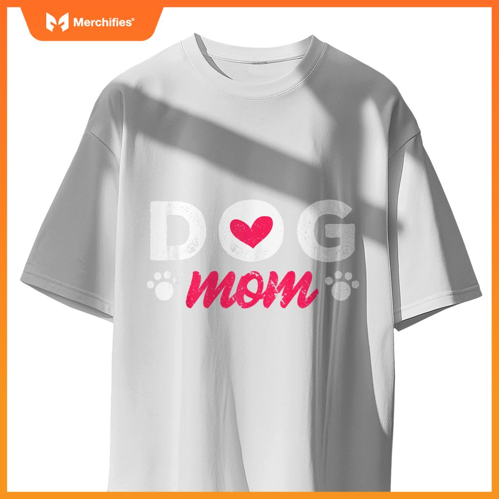 Dog Mom Mama Pet Lover Paw T-Shirt