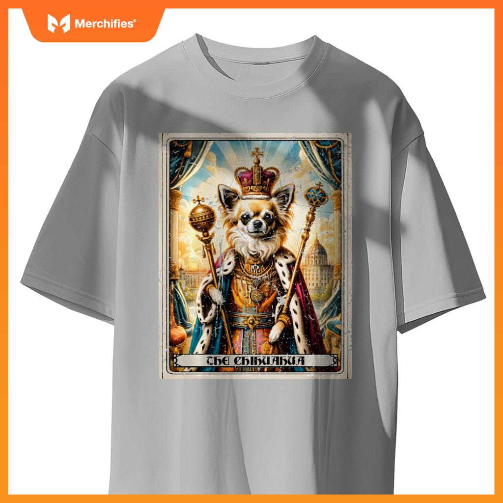 Dog Tarot Card Emperor Empress King Queen Chihuahua T-Shirt