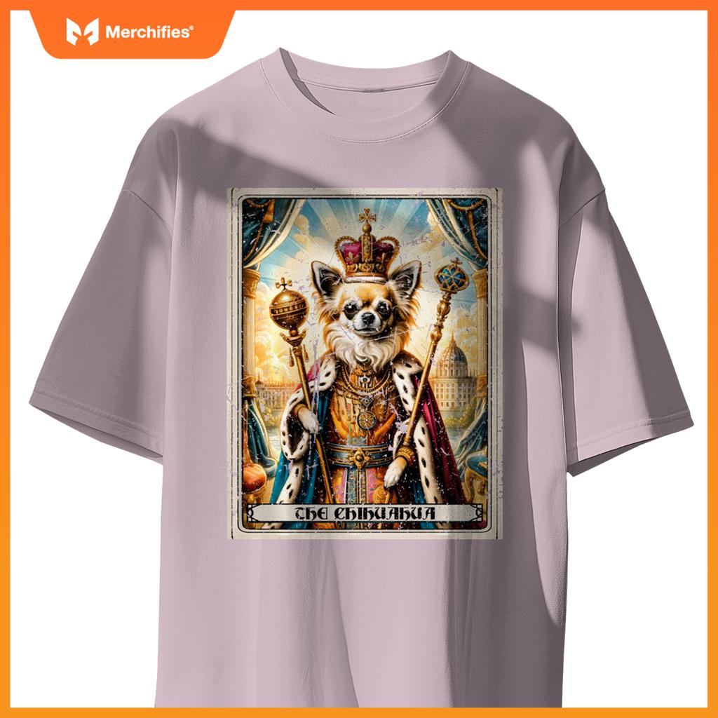 Dog Tarot Card Emperor Empress King Queen Chihuahua T-Shirt
