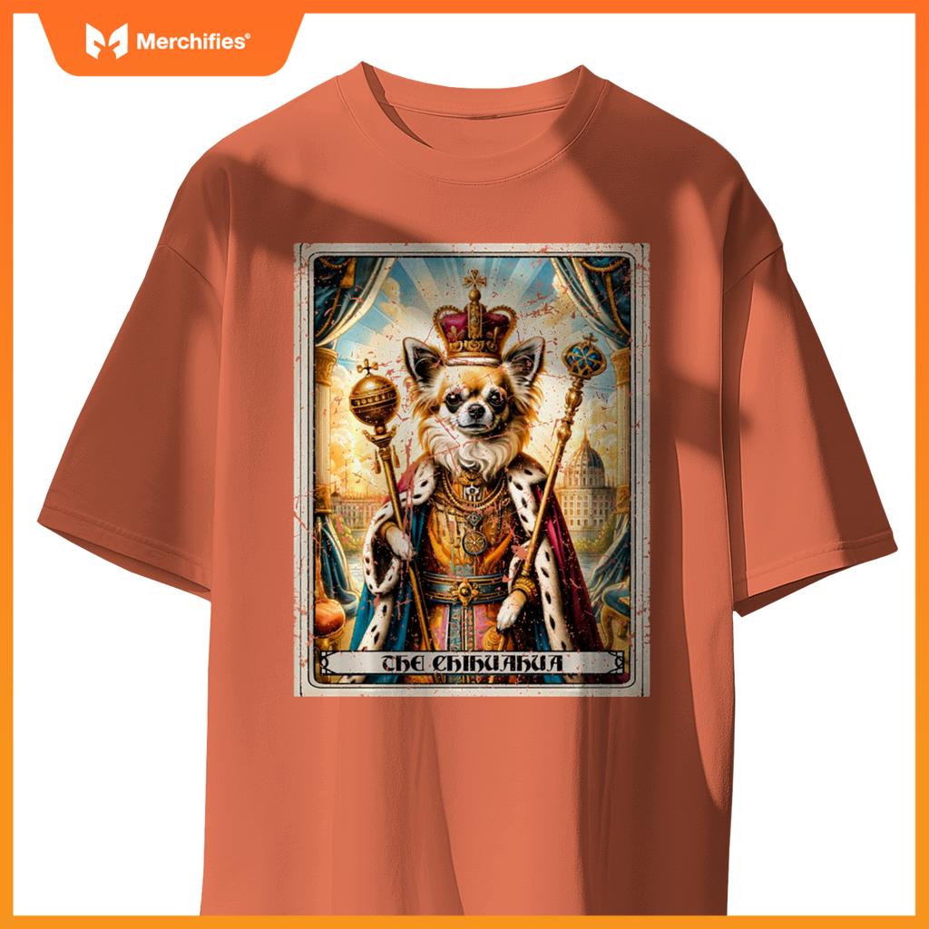 Dog Tarot Card Emperor Empress King Queen Chihuahua T-Shirt