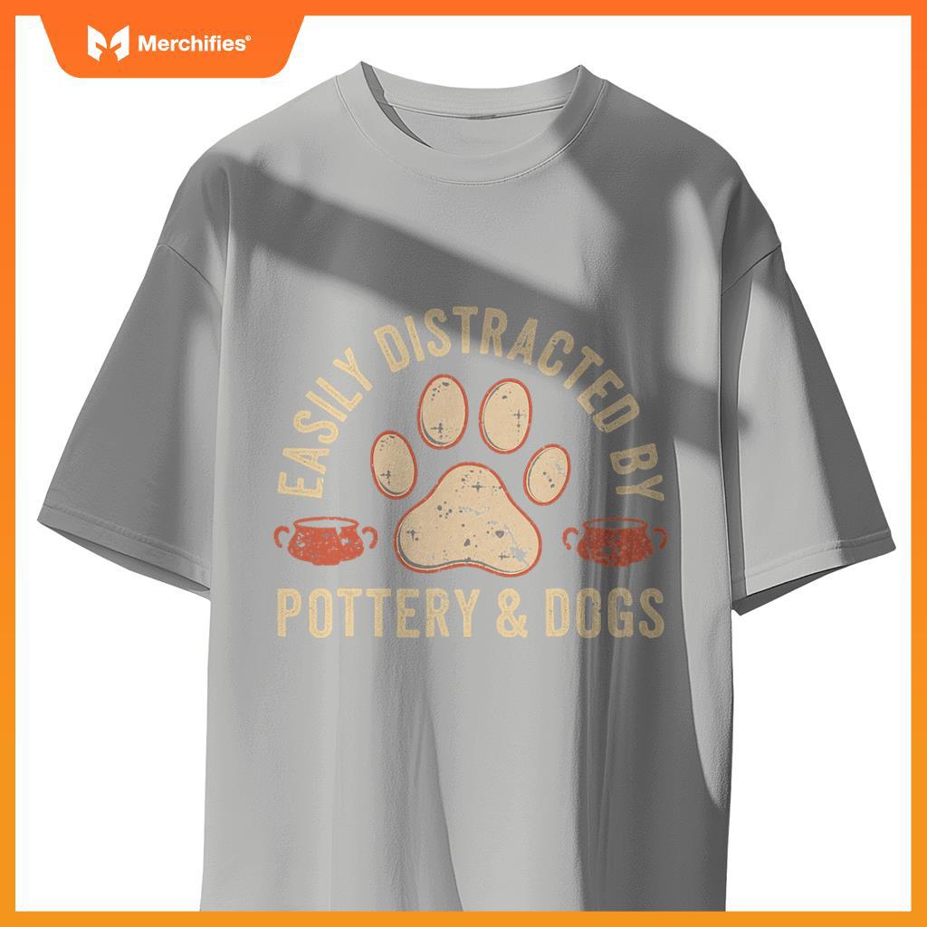 Dogs And Pottery Ceramic Artist T-Shirt