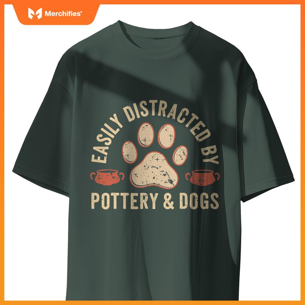 Dogs And Pottery Ceramic Artist T-Shirt