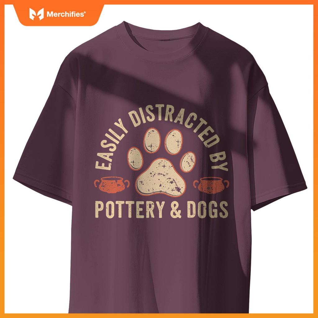 Dogs And Pottery Ceramic Artist T-Shirt
